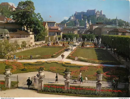 A5769 Austria Salzburg Mirabell garten mit Festung Hohensalzburg