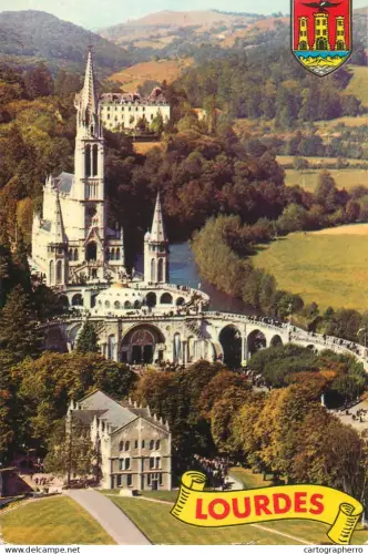A5769 France Lourdes Hautes Pyrenees La Basilique