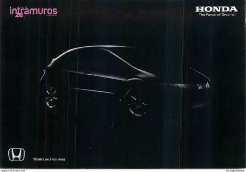 A6210 Postcard promotional advertisement for a Honda Civic
