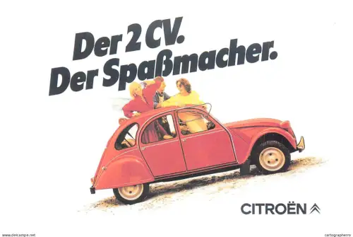 A6210 Advertisement featuring the Citroën 2CV