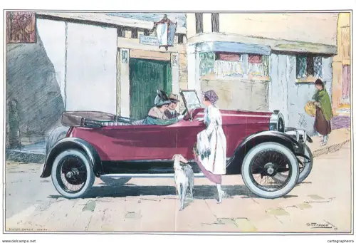 A6210 Postcard published by Karizzma Enterprises Ltd. in 1994  advertisement for the Apperson Eight automobile