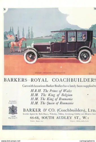 A6210 Barker Limousine Landaulette built by Barker & Co. (Coachbuilders), Ltd