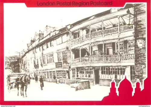 A6209 London Postal Region "The George at Southwark," central London's last galleried coaching inn, unposted