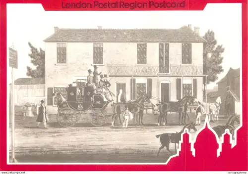 A6209 London Postal Region "Yarmouth Mail" outside the "Coach and Horses at Ilford"