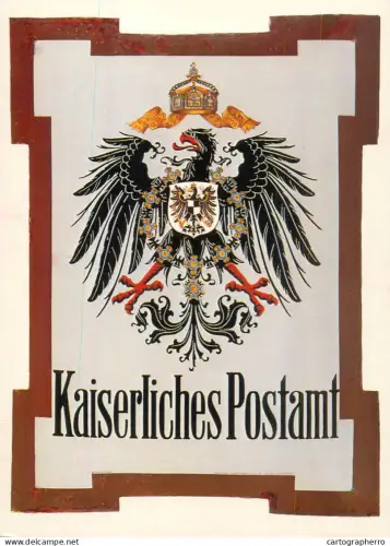 A6209 German postcard from the Federal Postal Museum in Frankfurt
