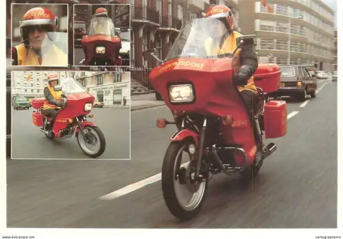 A6209 Postal Services Royal Mail "Expresspost" motorcyclist in London in 1981