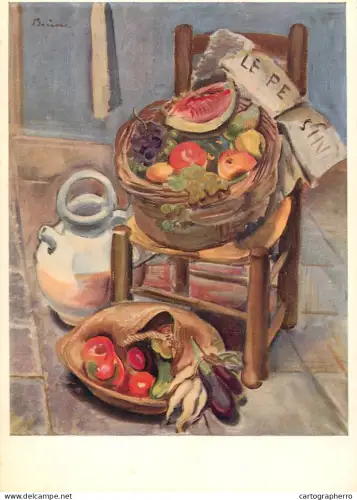 A6208 Grosses Früchtestilleben (Stilllife with fruits / Nature morte aux fruits) Heinrich Brüne