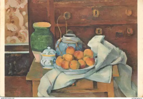 A6208 "Still Life with Chest of Drawers" (Nature morte à la commode) by Paul Cézanne
