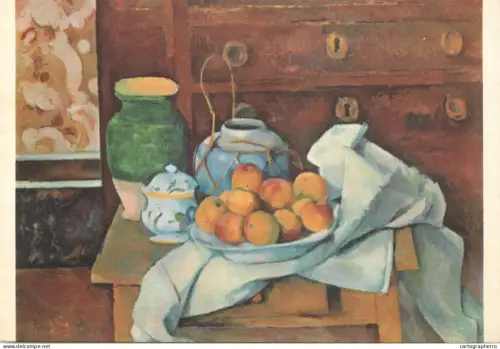A6208 "Still Life with Chest of Drawers" (Nature morte à la commode) by Paul Cézanne