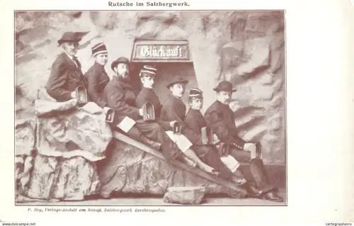 A6186 AK Salzbergwerk Berchtesgaden "Glück auf!"