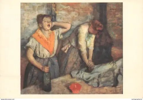 A6207 Women Ironing (or Les Repasseuses) by the French Impressionist painter Edgar Degas