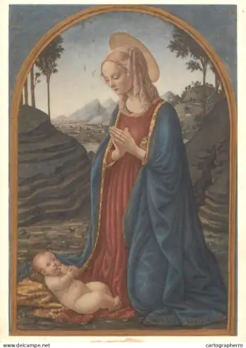 A6207 "The Virgin in Adoration" by Botticini, Ca' d'Oro in Venice