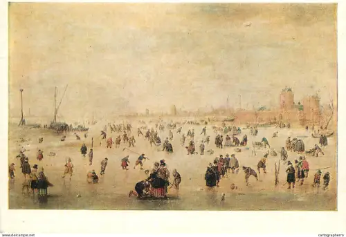 A6207 "Skating Scene" by the Dutch artist Hendrick Avercamp