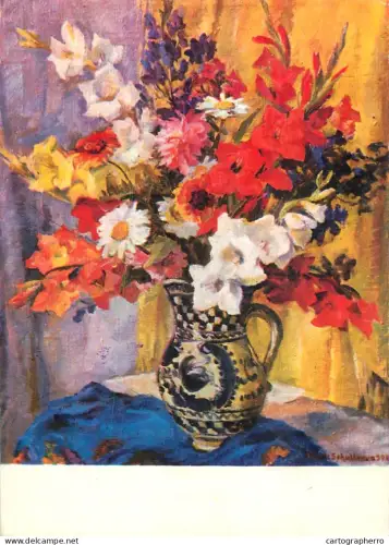 A6207 "Flowers in a Vase" by Trude Schullerus