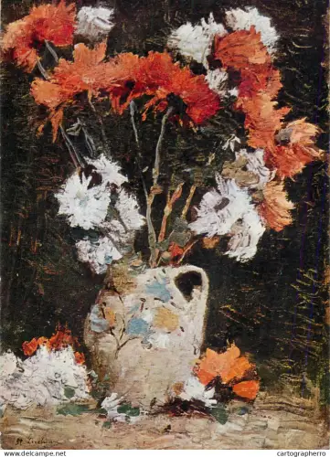 A6207 "Tufănele în ulcică" (Chrysanthemums in a Jug) still life Stefan Luchian