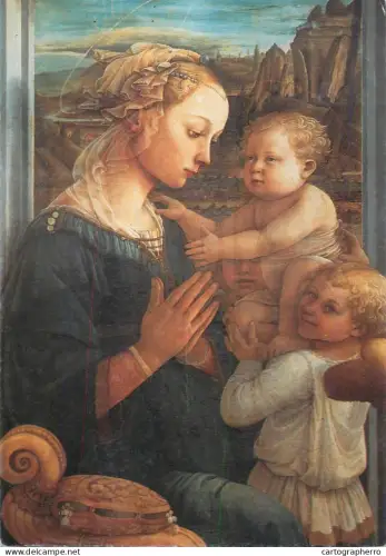 A6207 Madonna and Child with two Angels also known as the Lippina painted by Italian Renaissance artist Filippo Lippi