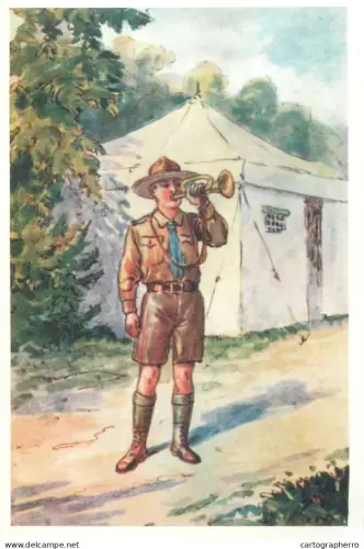 A6207 Boy Scout postcard Romania