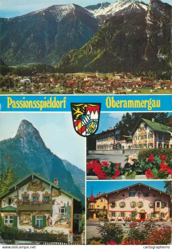 A5767 Germany Passionsspieldorf Oberammergau multi view souvenir