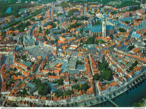 A5767 Netherlands Middelburg city centre aerial view