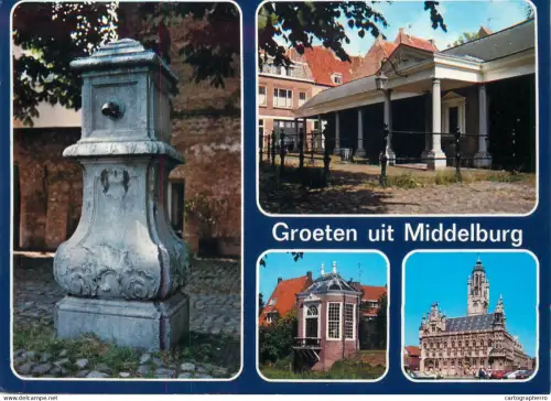 A5767 Netherlands Groeten uit Middelburg several views