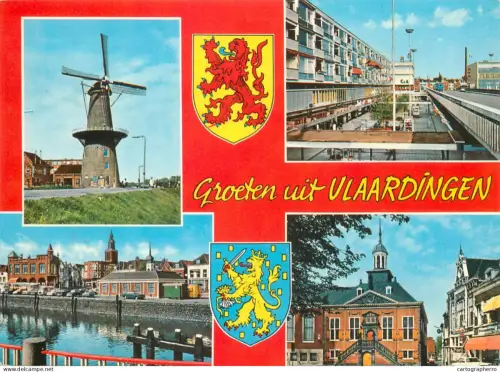 A5766 Netherlands Groeten uit Vlaardingen multi view souvenir