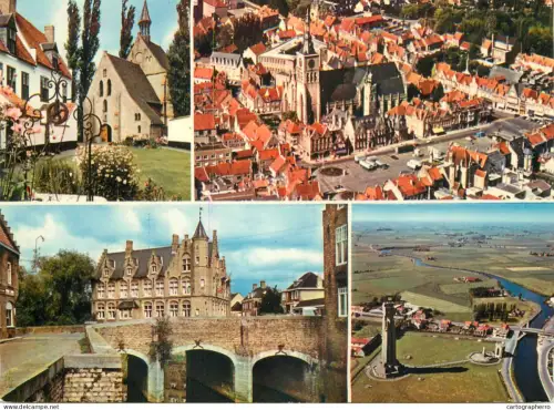 A5766 Belgium Diksmuide several views