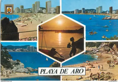 A5765 Spain Costa Brava Platja d'Aro several sites and sights