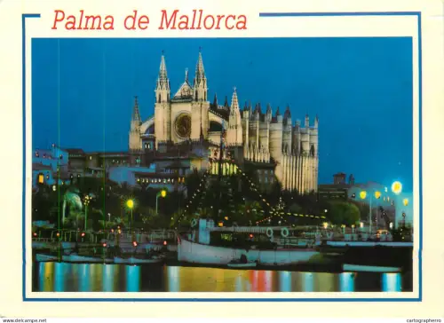 A5765 Spain Palma de Mallorca vista de noche
