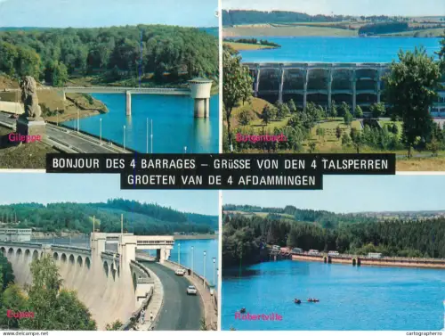 A5765 Belgium river dams several views