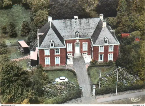 A5749 Belgium Oelegem rectory aerial view