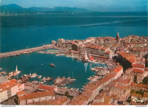 A5746 France Saint Tropez (Var) vue panoramique aerienne du port