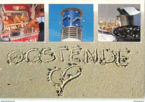A5746 Belgium Greetings from Oostende multi view souvenir