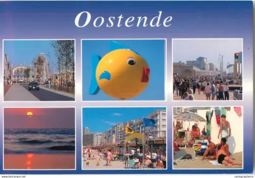 A5746 Belgium Groeten uit Oostende multi view souvenir