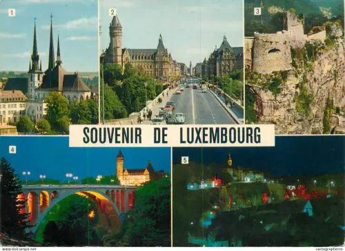 A5746 Souvenir de Luxembourg several sights and sites