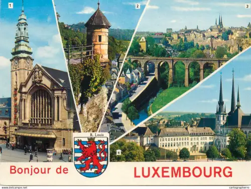 A5746 Bonjour de Luxembourg several views souvenir
