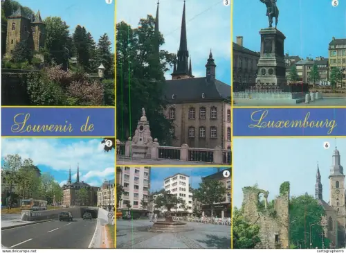 A5746 Luxembourg several views souvenir