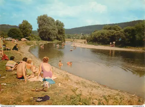 A5745 Belgium Barvaux sur Ourthe river scenery types and scenes