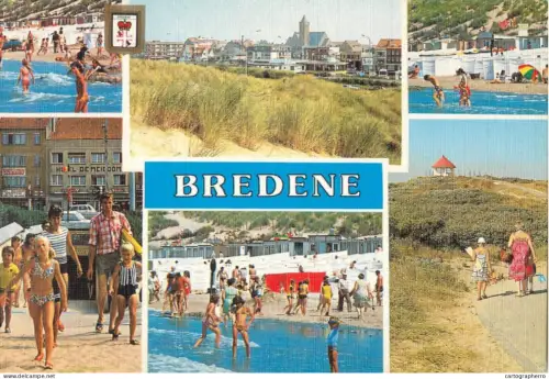 A5745 Belgium Groeten uit Bredene several views