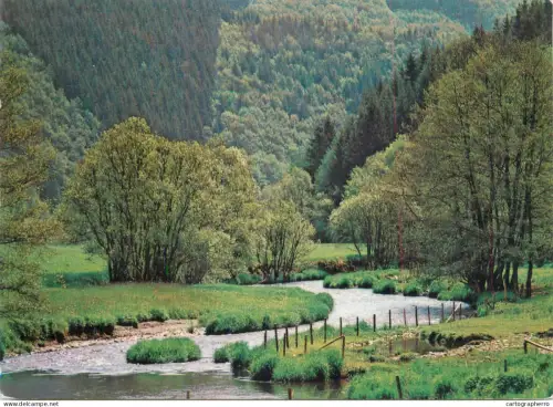 A5745 Belgium Ouren picturesque natural landscape river view