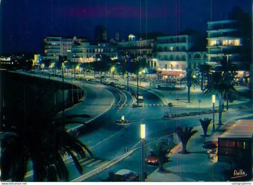 A5744 France Cote d'Azur Saint Raphael (Var) night view