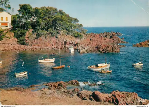 A5744 France Cote d'Azur Saint Raphael (Var) Plage Santa Lucia - Calanque