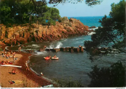 A5744 France Cote d'Azur Saint Raphael (Var) Plage de Santa Lucia
