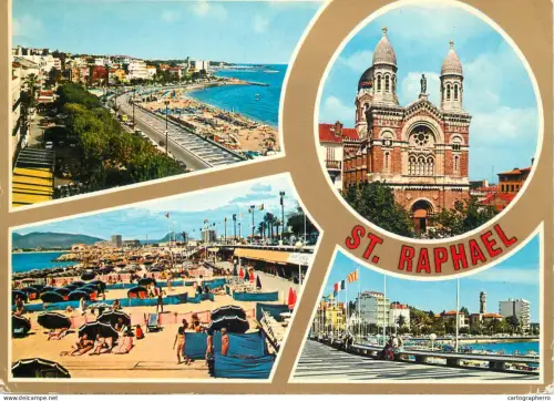 A5743 France Cote d'Azur Saint Raphael (Var) multi view souvenir