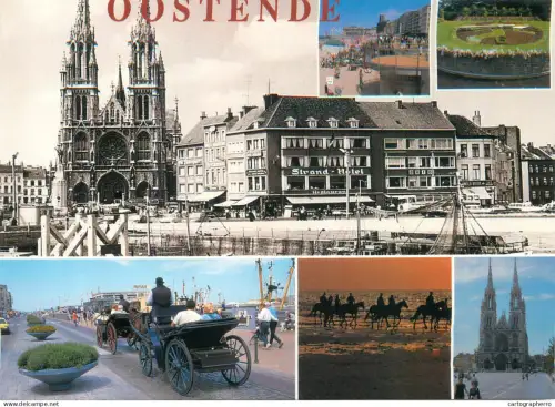 A5743 Belgium Greetings from Oostende multi view