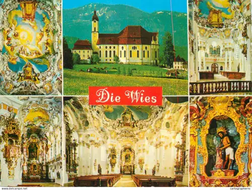 A5743 Germany Steingaden Die Wies Wallfahrtskirche different aspects