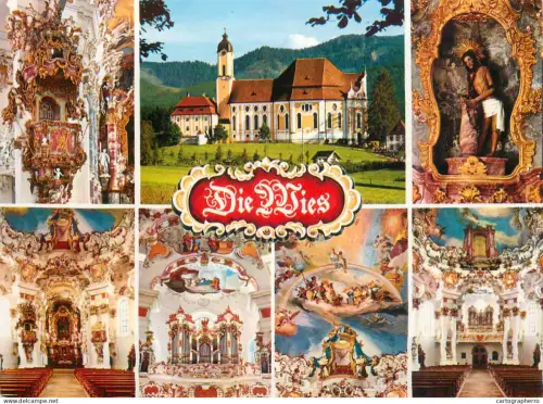 A5743 Germany Steingaden Die Wies Wallfahrtskirche multi view