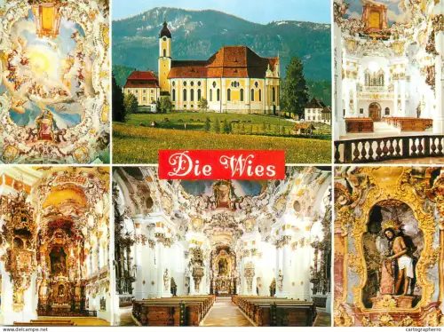 A5743 Germany Steingaden Die Wies Wallfahrtskirche several views