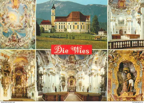 A5743 Germany Steingaden Die Wies Wallfahrtskirche different aspects