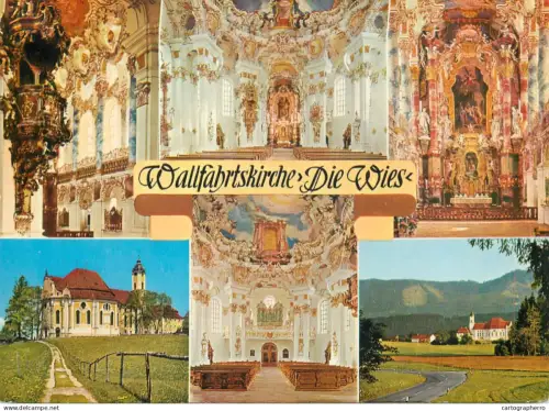 A5742 Germany Steingaden Die Wies Wallfahrtskirche different aspects
