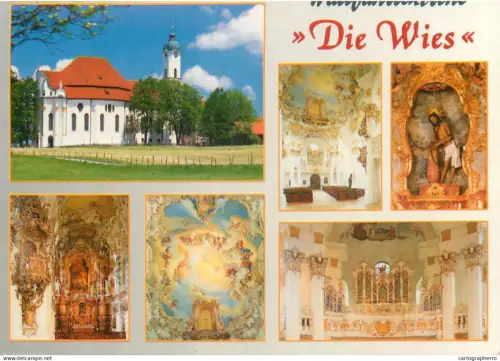 A5742 Germany Steingaden Die Wies Wallfahrtskirche multi view souvenir